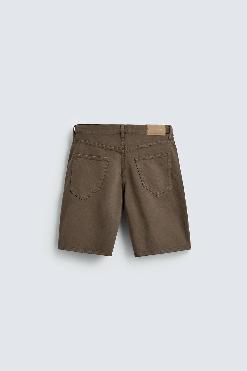 REGULAR FIT DENIM SHORTS