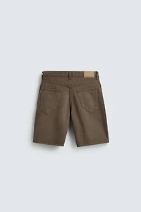 REGULAR FIT DENIM SHORTS