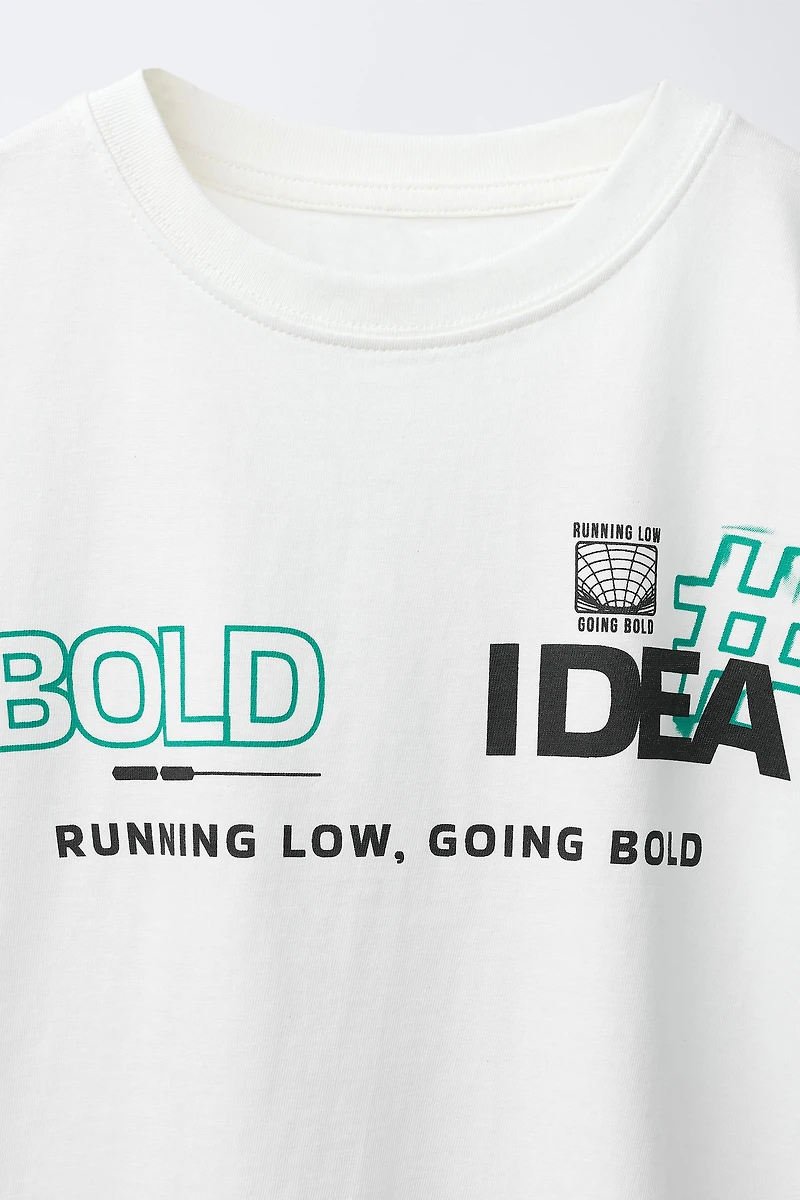 T-SHIRT TEXTE GRAFFITI