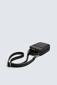 TEXTURED VERTICAL CROSSBODY BAG