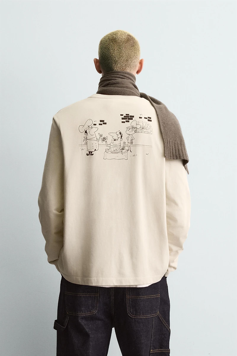 T-SHIRT À IMPRIMÉ PIZZERIA LA MONTECARLO