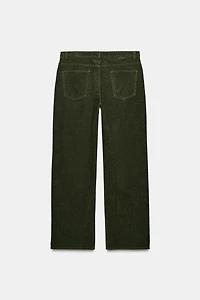 ZW COLLECTION CORDUROY STRAIGHT LEG PANTS
