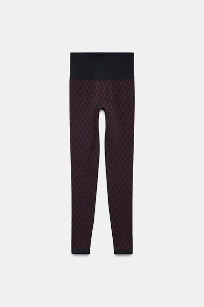 JACQUARD SEAMLESS SKI COLLECTION LEGGINGS