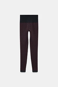 JACQUARD SEAMLESS SKI COLLECTION LEGGINGS
