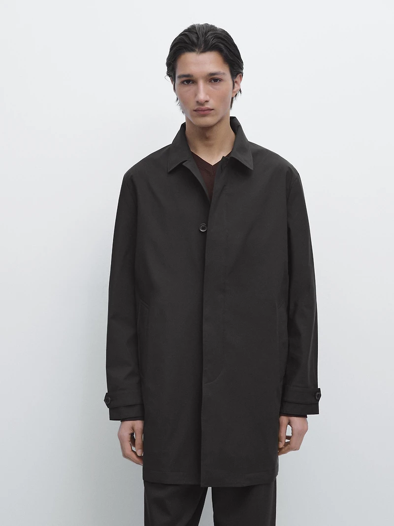 Lightweight technical fabric parka
