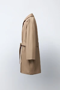 LONG BELTED TRENCH COAT
