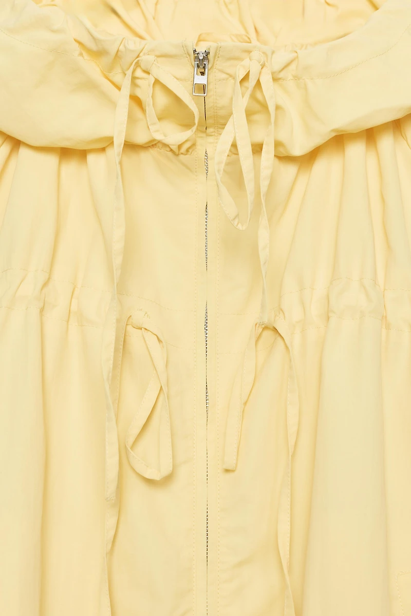 NYLON JACKET WITH TIES
