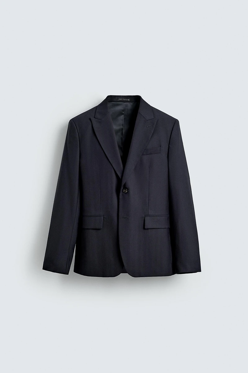 HERRINGBONE SUIT BLAZER