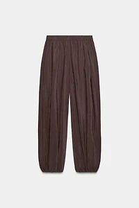PANTALON BOUFFANT À TAILLE ÉLASTIQUE