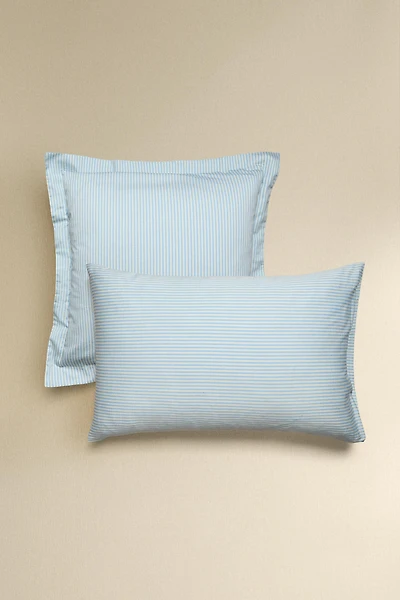 FADED STRIPED SATEEN PILLOWCASE (300 THREAD COUNT)