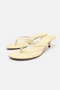 KITTEN HEEL SANDALS