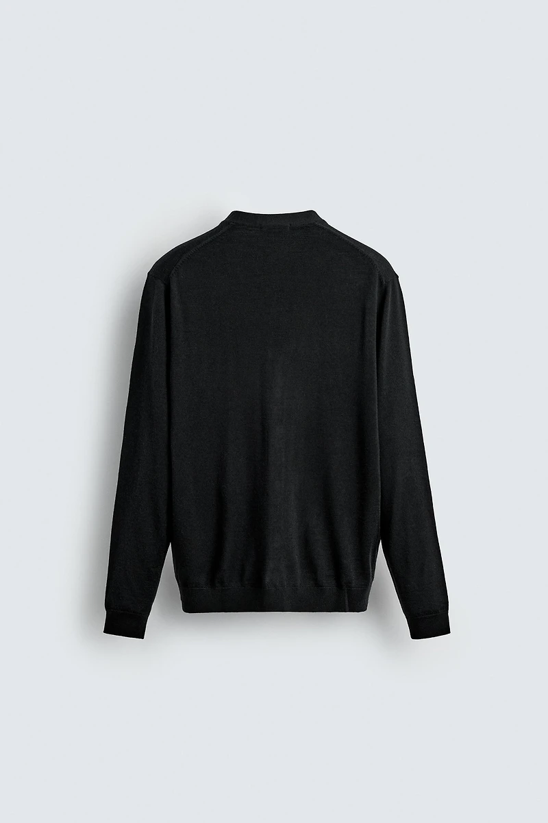 100% WOOL CARDIGAN