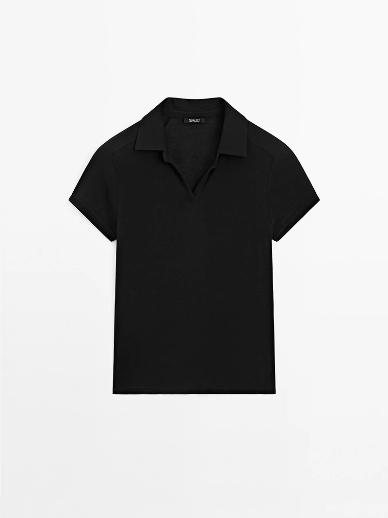 100% cotton short sleeve polo shirt