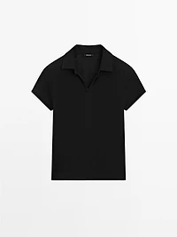 100% cotton short sleeve polo shirt
