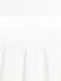 100% cotton midi skirt with yoke detail
