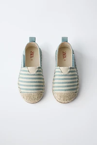 ESPADRILLES EN JUTE À RAYURES