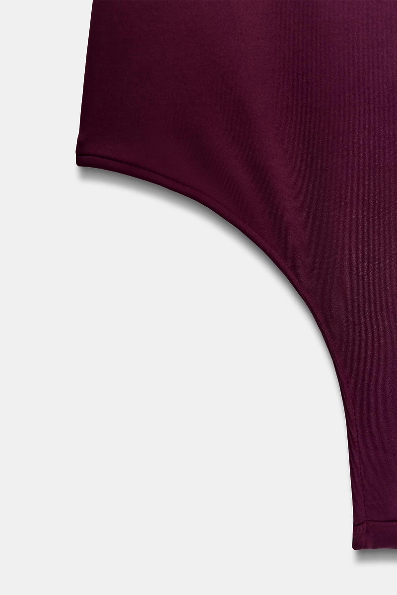 WIDE STRAP POLYAMIDE BODYSUIT