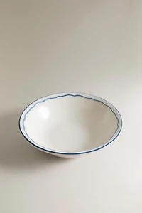WAVY RIM EARTHENWARE BOWL
