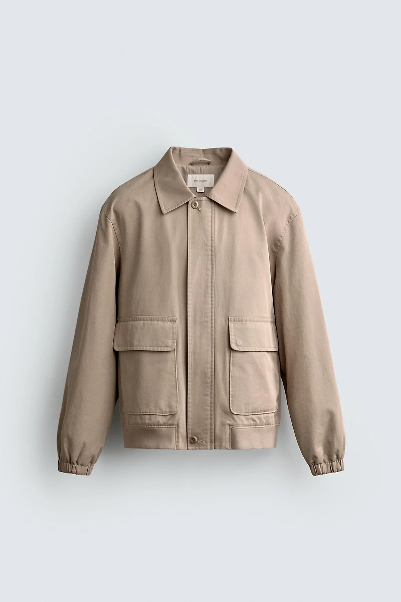 REGULAR FIT COTTON JACKET