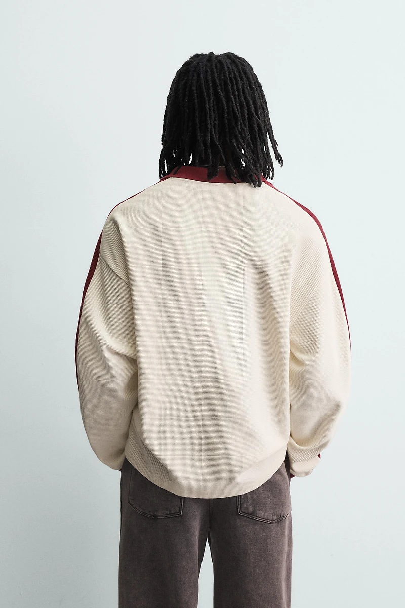 RETRO FOOTBALL EMBROIDERED POLO SHIRT