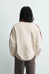 RETRO FOOTBALL EMBROIDERED POLO SHIRT