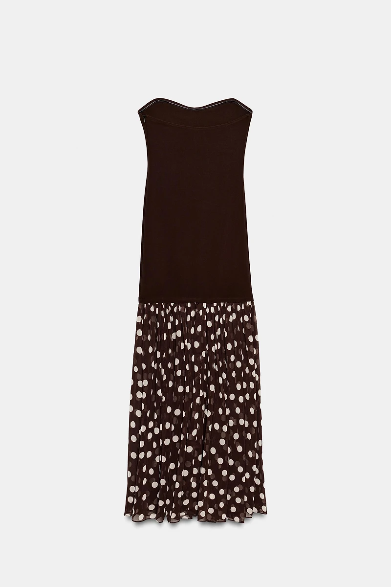 COMBINATION POLKA DOT DRESS