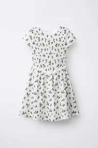 SMOCKED FLORAL DRESS