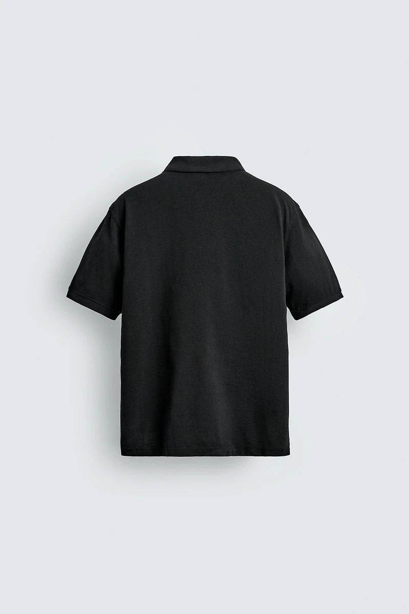 WASHED PIQUÉ POLO SHIRT AARON LEVINE X ZARA