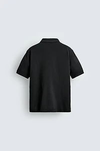 WASHED PIQUÉ POLO SHIRT AARON LEVINE X ZARA
