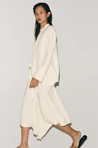 ZW COLLECTION TIED PLEATED BLOUSE