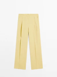 Suit trousers with dart detail