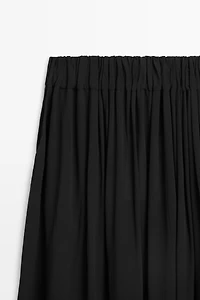 Pleated midi skirt