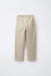 PANTALON DROIT EN POPELINE