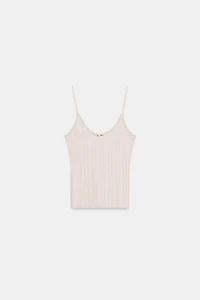 POINTELLE STRAP T-SHIRT