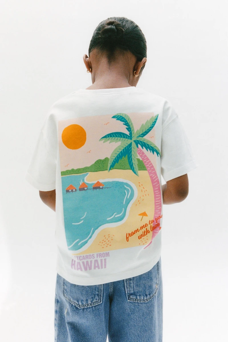 BEACH PRINT T-SHIRT