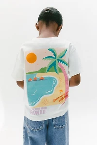 BEACH PRINT T-SHIRT