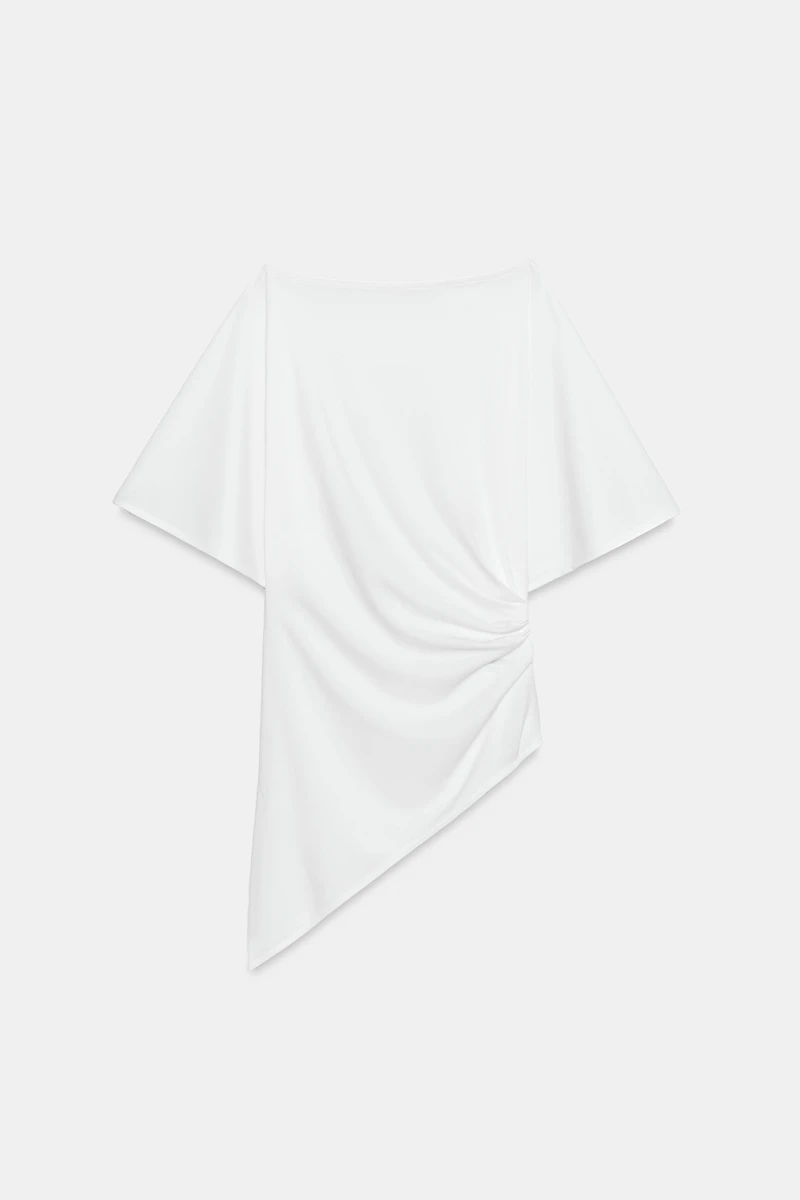 TOP DRAPÉ ASYMÉTRIQUE