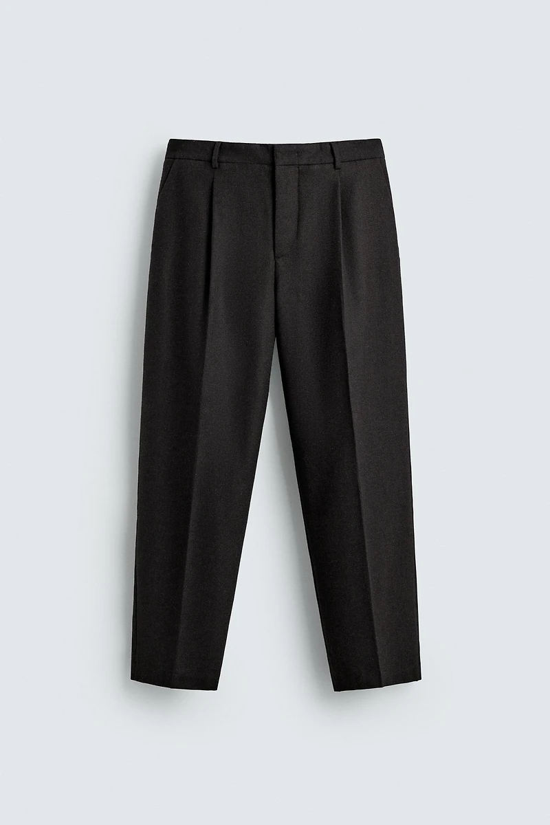 LIMITED EDITION PLEATED WOOL PANTS