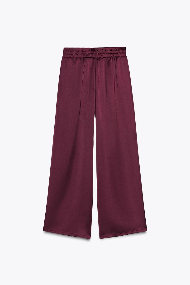 HIGH-WAISTED SLIM PANTS