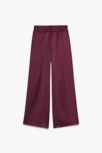 HIGH-WAISTED SLIM PANTS