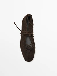 Ballerines imprimé nouées