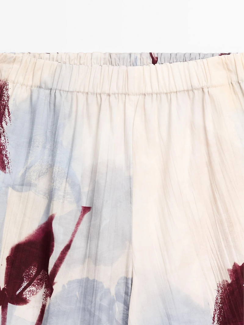 Jupe-culotte imprimée