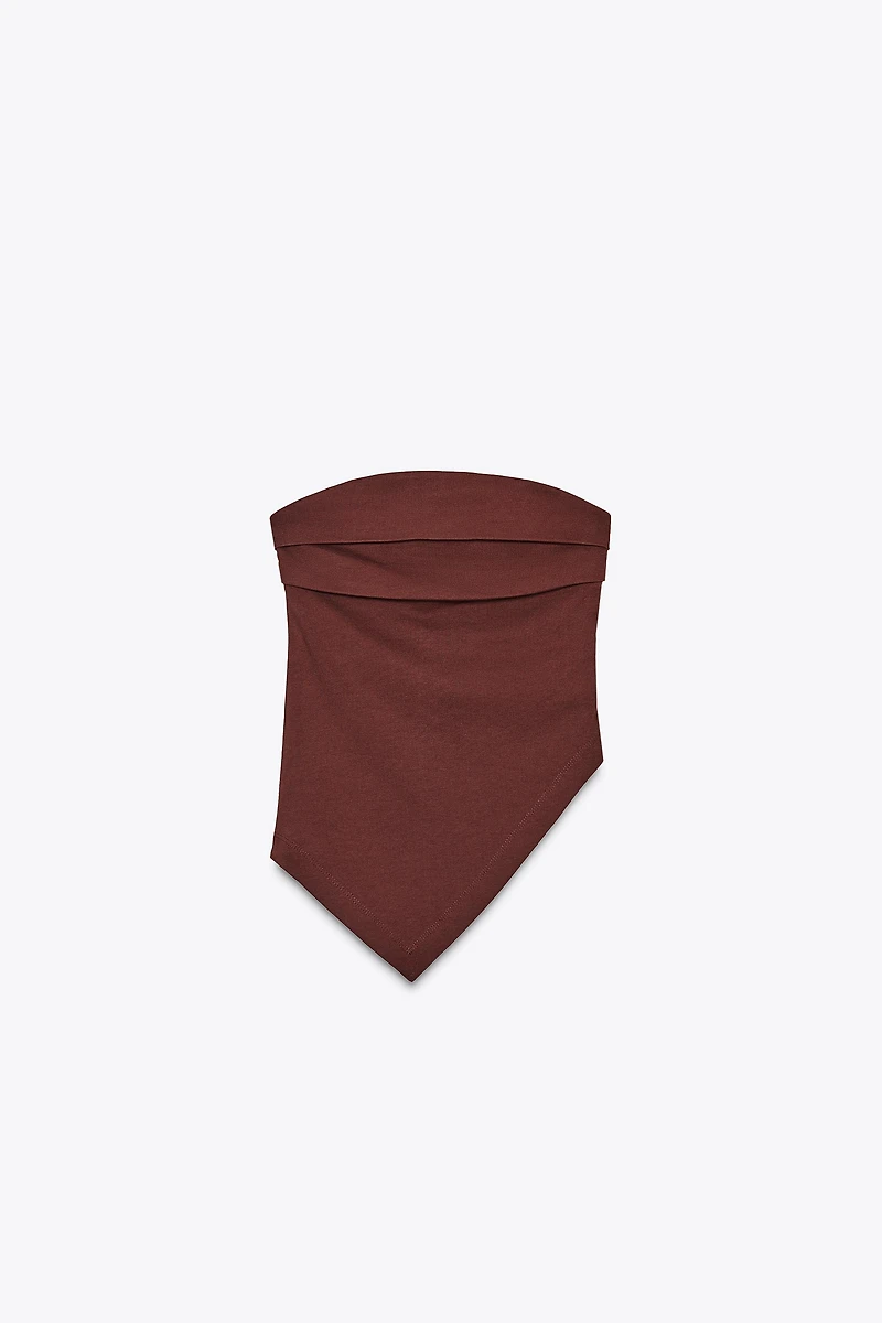 ASYMMETRIC STRAPLESS TOP
