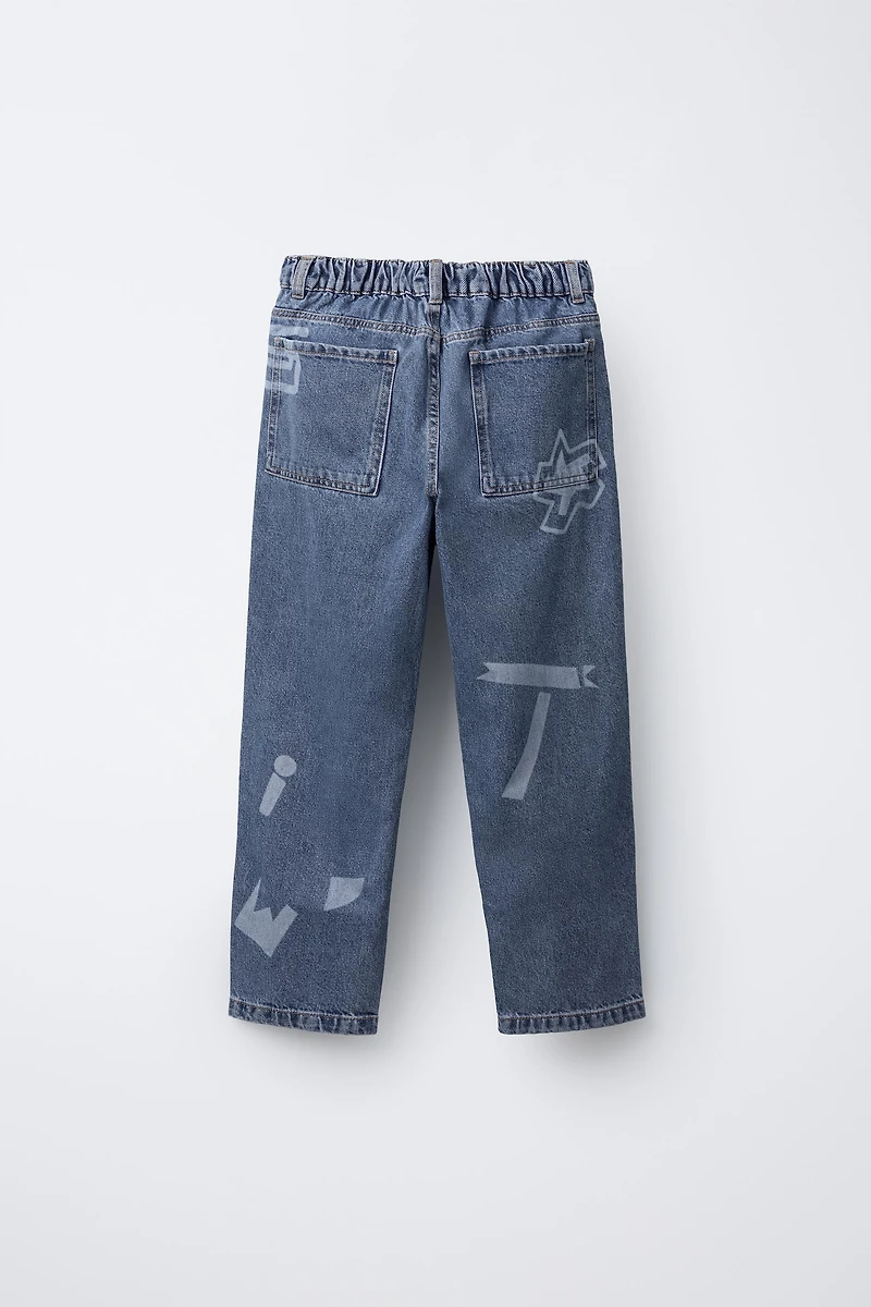 JEAN SKATER IMPRIMÉ