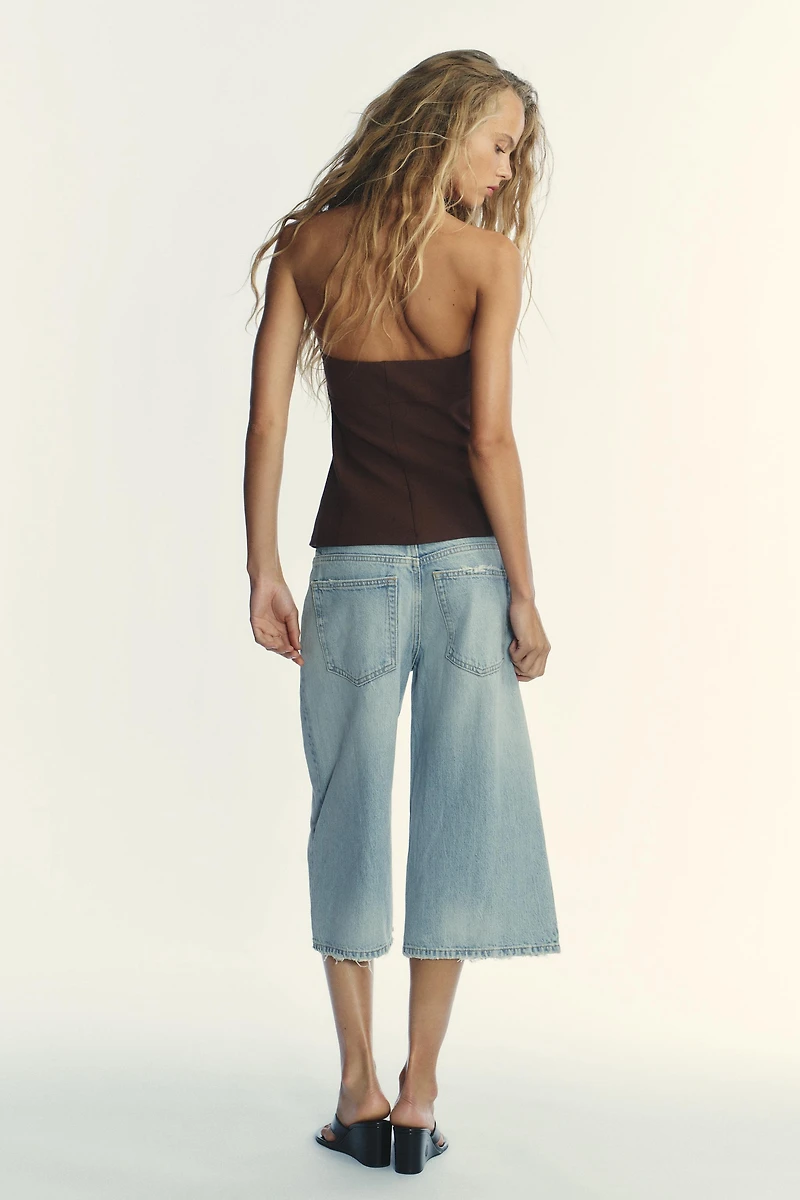 BOW STRAPLESS TOP
