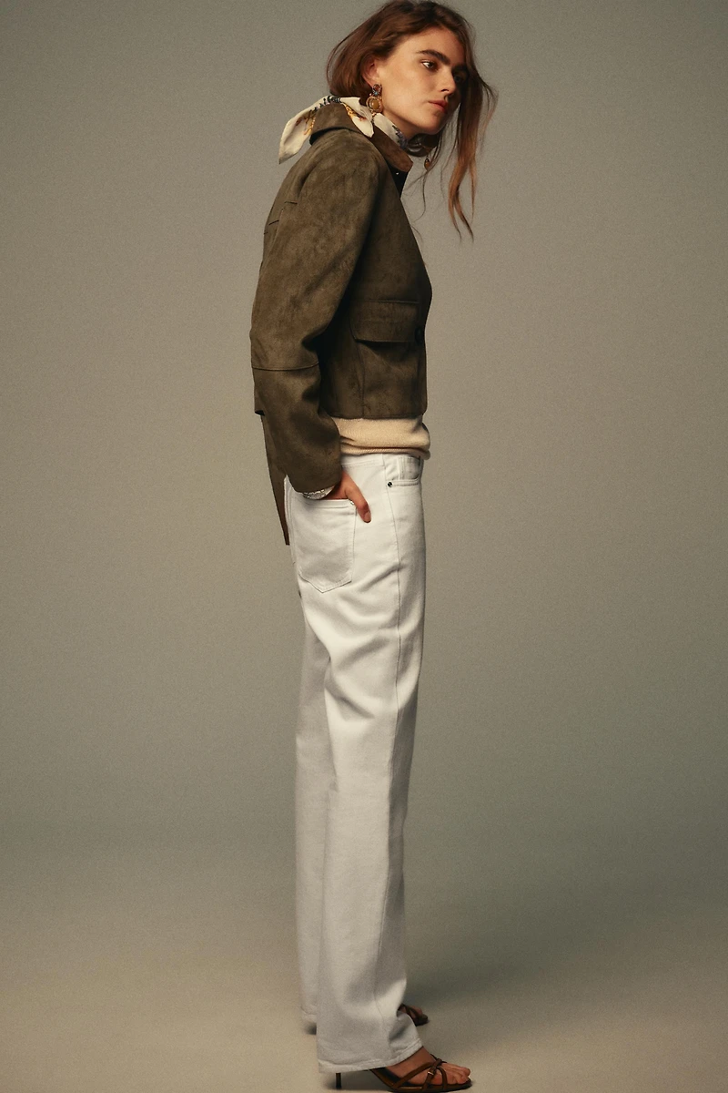 BLOUSON COURT EFFET DAIM