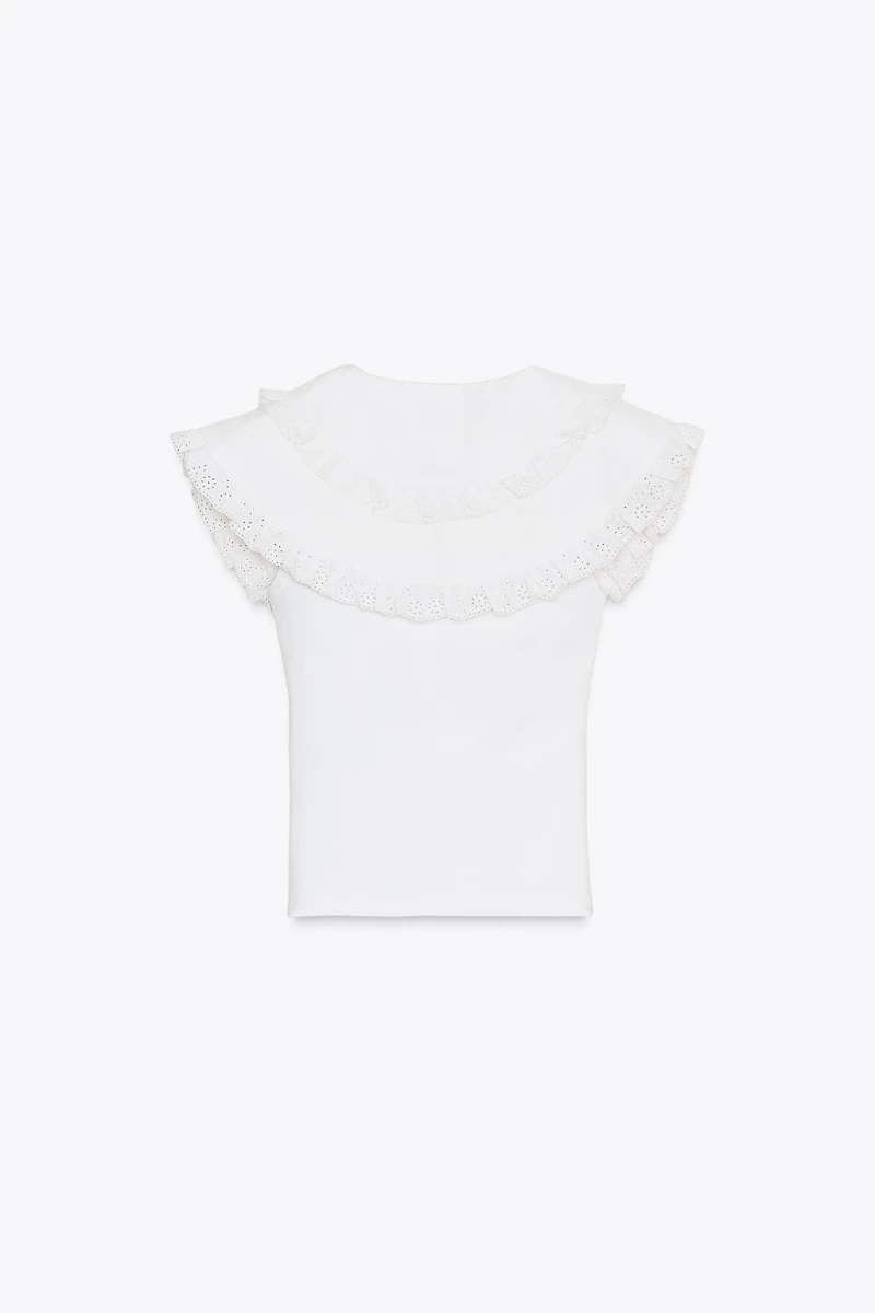 PETER PAN COLLAR T-SHIRT