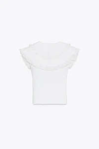 PETER PAN COLLAR T-SHIRT