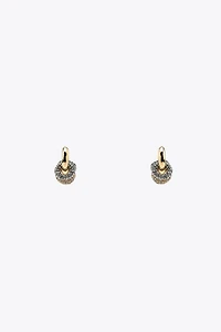 COMBINED SPARKLY HOOP EARRINGS
