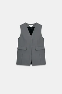 LONG DOUBLE BREASTED VEST